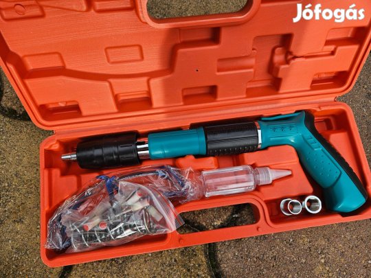 Új kézi acél szögbelövő pisztoly készlet, amelyet gyakran "mini szegec