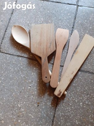 Új kicsi fakanál csomag egybe ami a képen látható