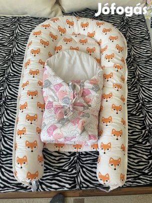 Új kisbaba pólya és újszerű babafészek (akár külön külön is)