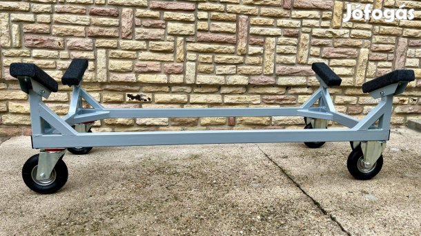 Új kishajó / RIB / horgászcsónak tároló kocsi