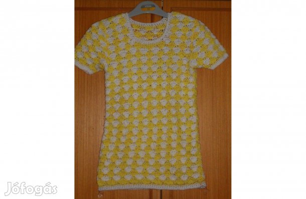 Új kislány pulóver- divatos, hosszú, csinos. 134-140, 8-10 év