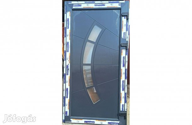 Új kívül-belül Antrazit 110 x 210 műanyag bejárati ajtók!