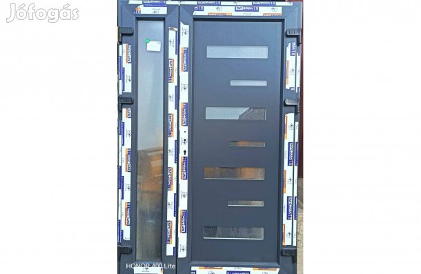 Új kívül-belül Antrzit kétszárnyú bejárati ajtók!