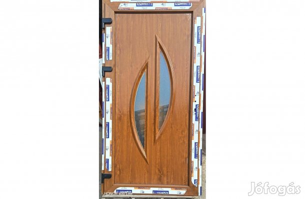 Új kívül-belül Aranytölgy 110 x 210 műanyag bejárati ajtók!