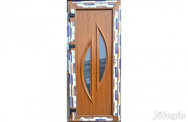Új kívül-belül Aranytölgy 88 x 205 műanyag bejárati ajtók!