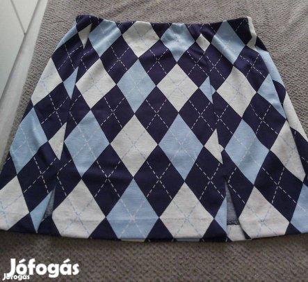 Új kockás női szoknya M