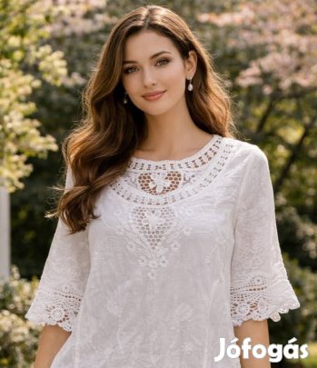 Új könnyed pamut ingblúz