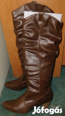 Új konyak színű vegán csizma, 38 Extra Akció %% Nézz szét nálam!:)