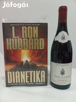 Új könyv Dianetika az emberi szellem fejlődéséről, +1ajándék vörös bor