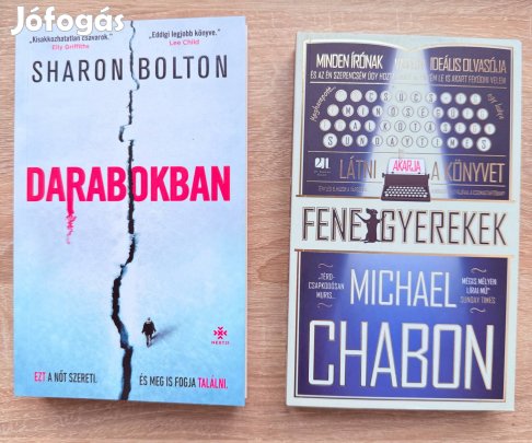 Új könyvek Sharon Bolton es Michael Chabon