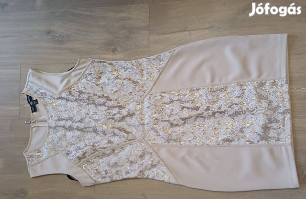Új krém, flitteres női miniruha ( 40)