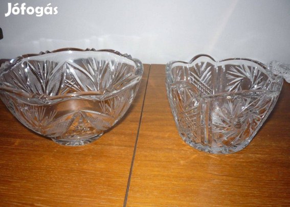 Új kristály tálkák (2 db)