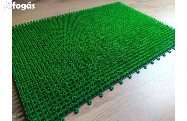 Új kültéri lábtörlő műfű gyepszőnyeg 59x40 cm