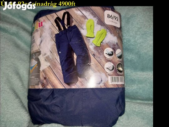 Új lány Crivit téli sínadrág anorák, overál 6500ft méret: 158-164 k
