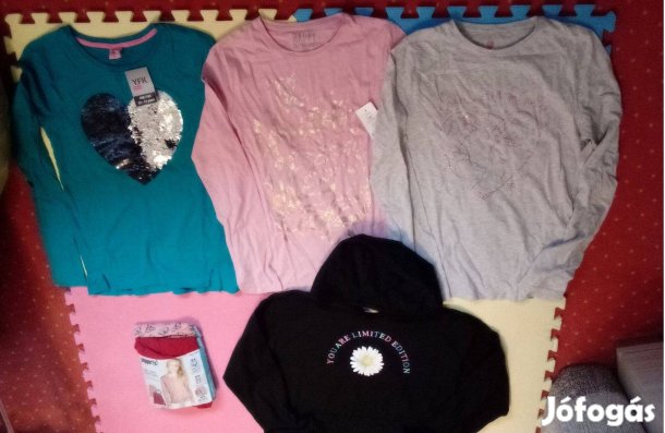 Új lány póló felső pulóver 158 164