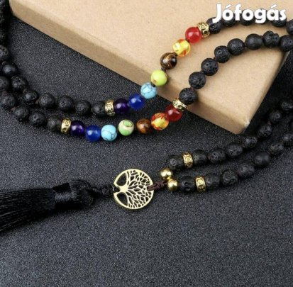 Új lávakő imalánc, mala