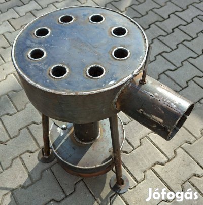 Új legyártott fáradtolaj kályha huzatszabályzóval