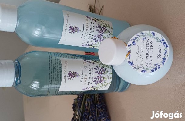 Új levendulás szett( tusfürdő, habfürdő, testápoló)