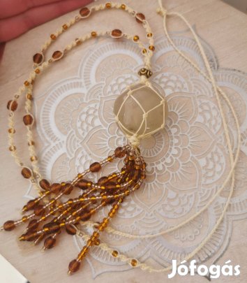 Új makramé nyaklánc egyedi darab