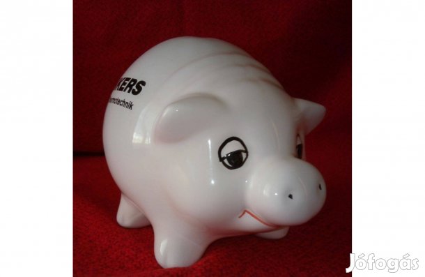 Új malacpersely mázas kerámia. Bosch Junkers relikvia