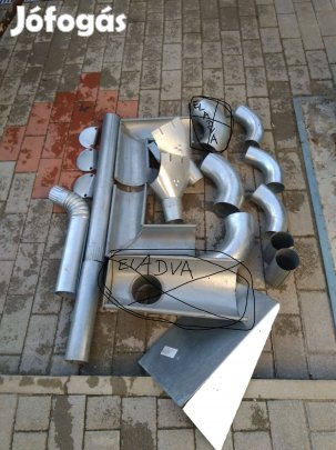Új megmaradt vegyes horganyzott eresz csatorna tartozékok