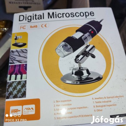 Új mikroszkóp USB csatlakozású