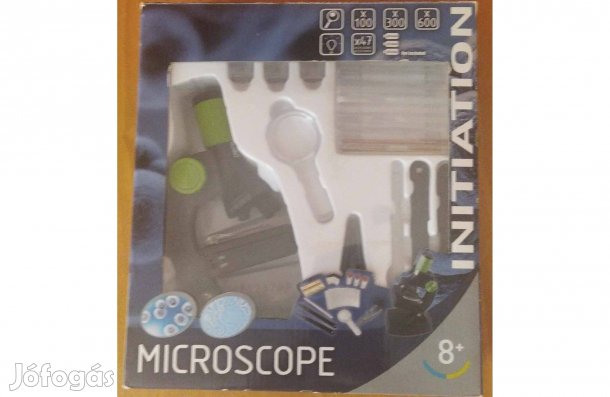 Új mikroszkóp, játék. 100,300,600 x-osra nagyít. 8 évtől