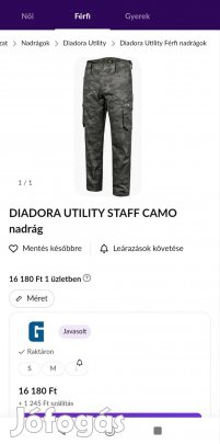 Új minőségi Diadora munkásnadrág