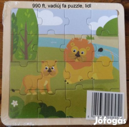 Új minőségi fa puzzle oroszlán, lidl
