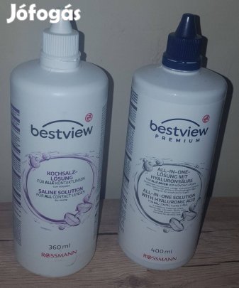 Új minőségi kontaktlencse tároló + só oldat 360 ml együtt szuper áron!