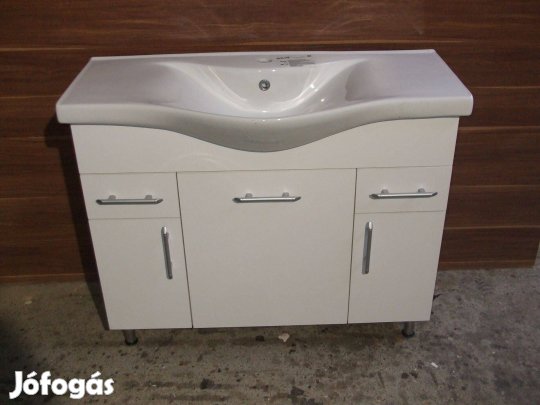 Új mosdószekrény 90 cm széles fürdőszoba bútor Basic3A2F