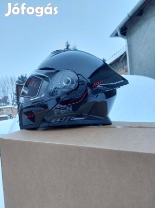 Új motoros bukósisak napszemüveges, nyitható M méretben 57-58 cm