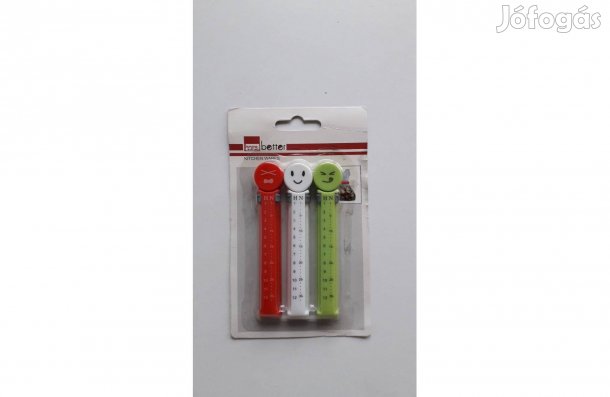 Új műanyag dátumos zacskó csipesz szett 11 cm bontatlan_