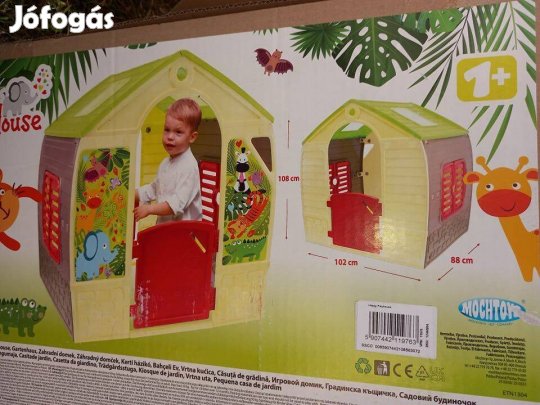 Új műanyag játékház, kerti házikó, kül-vagy beltéri játszóház