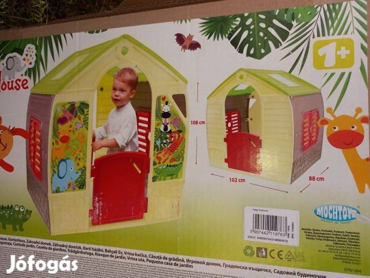Új műanyag játékház, kerti házikó, kül-vagy beltéri játszóház gyerekek