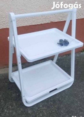 Új műanyag zsúrkocsi, összecsukható 