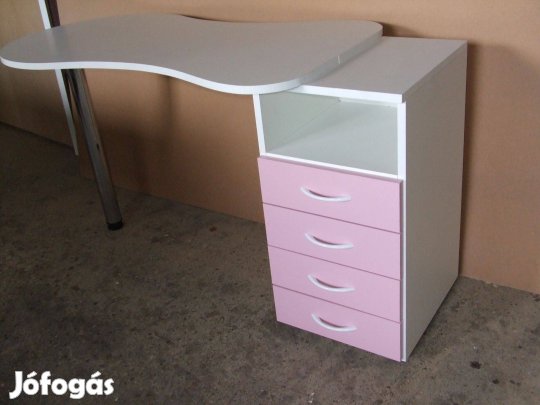 Új műkörmös asztal 118 cm kozmetika manikűr bútor íróasztal
