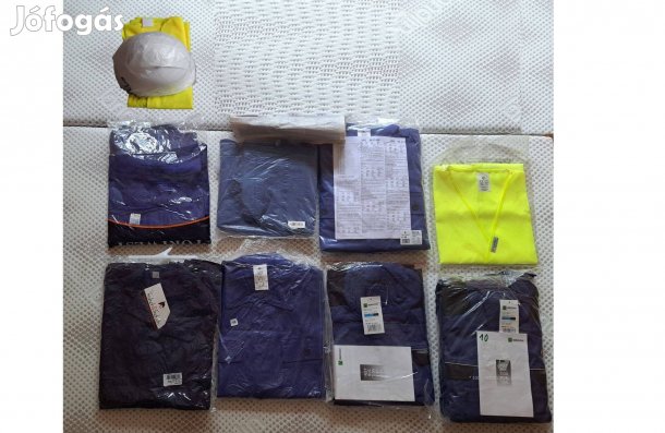 Új munkaruha készlet kantáros nadrág és munkáskabát szett 182/56
