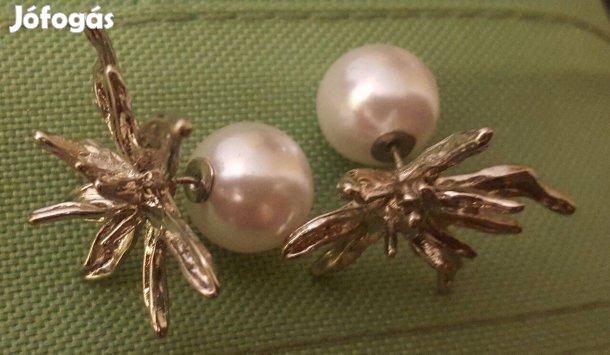 Új nagyon különleges virág és gyöngy fülbevaló