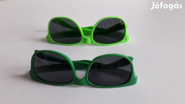 Új napszemüveg zöld kerettel UV 400 védelemmel darabár_