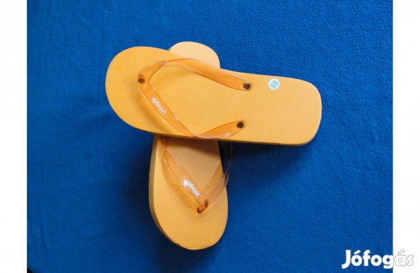 Új narancssárga flip flop papucs 36/38, 25 cm_