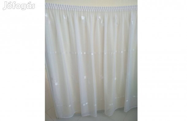 Új nejlon függöny, csipke függöny magasság 161,5 cm, szélesség 265 cm