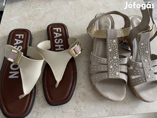 Új női Marci Tozzi szandi, papucs 39