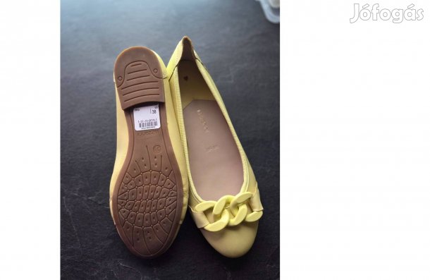 Új női cipő sárga 38-as méretben