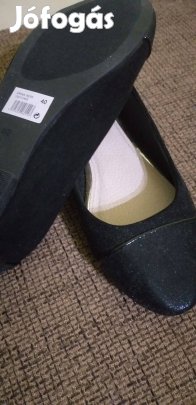 Új női fekete balerina cipő alkalmi körömcipő 40