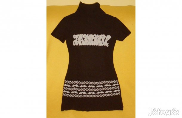 Új női hosszított pulóver. Gyönyörű, fémszálas, díszes. S - es