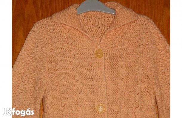 Új női kardigán, kézzel kötött, szép, csinos, puha, meleg. M -es