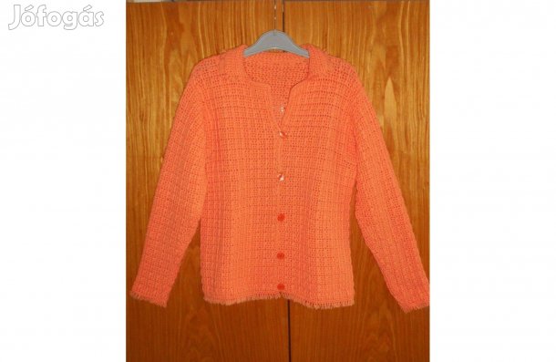 Új női kardigán, különleges, szép, kézzel horgolt, galléros. M - es