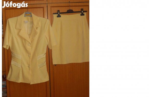 Új női kosztüm, S es. Napsárga, csodaszép, csinos, díszes