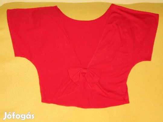 Új női top, szexi, divatos, háta nyitott - csak masni. Kb: S - es